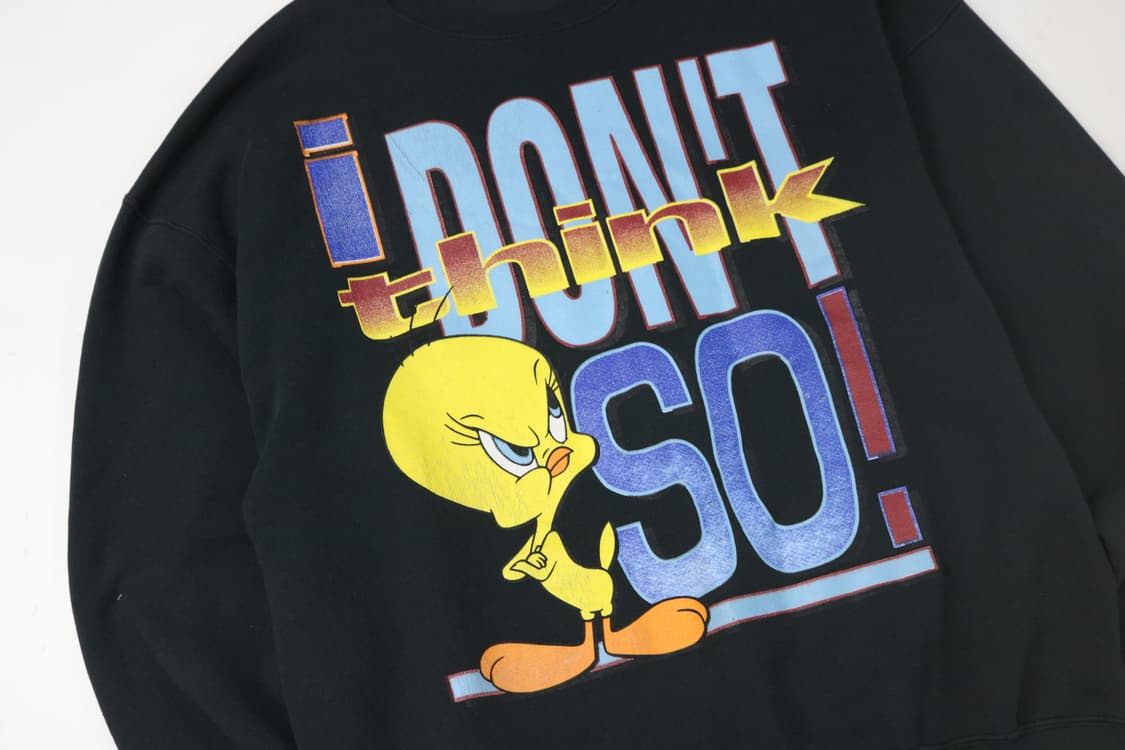 루니툰즈  워너 브로스 티위티 프린팅 스웻셔츠 상품이미지3