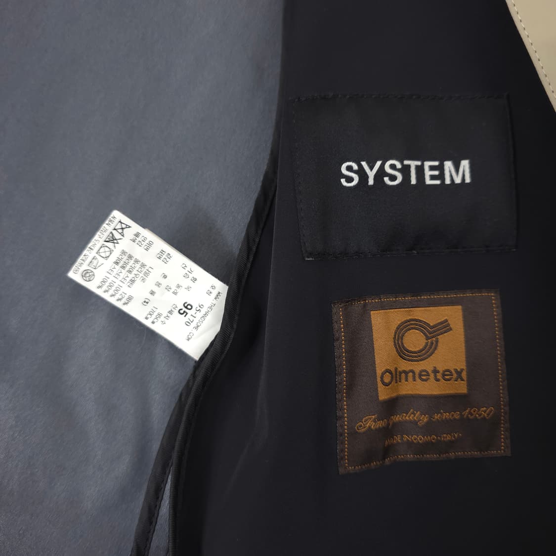 시스템 나일론 히든버튼 코트 블랙 95(M-L) 상품이미지3