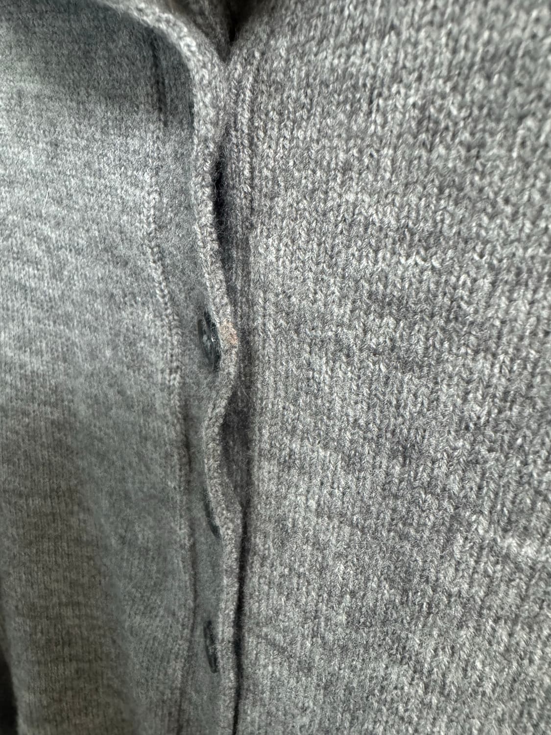 미치코런던 하이넥 버튼 가디건 그레이 상품이미지4