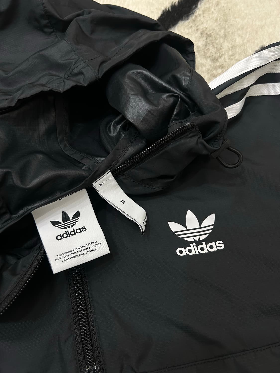 [M]아디다스 후드아노락/블랙 상품이미지5