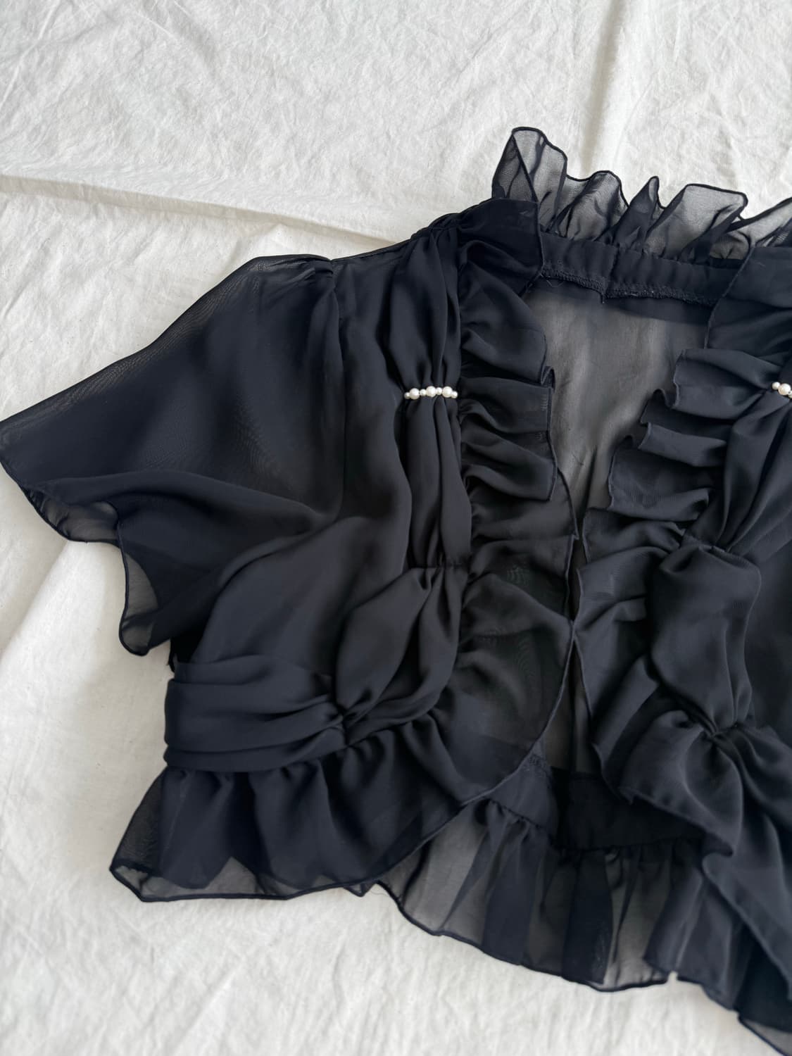 블랙 페어리 로딕 로걀 크롭 볼레로 상품이미지2