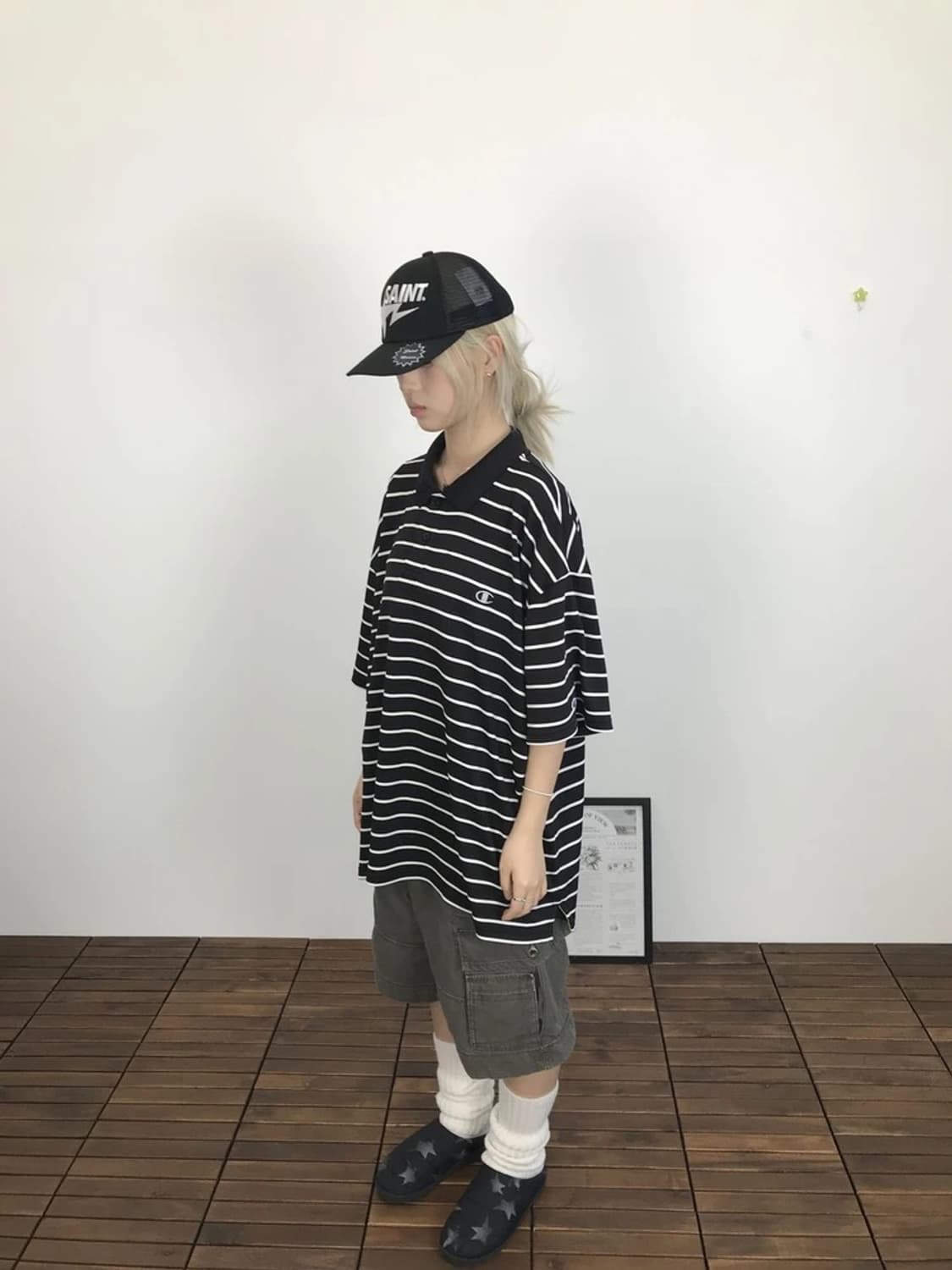 Champion Stripe Polo Shirt 상품이미지1