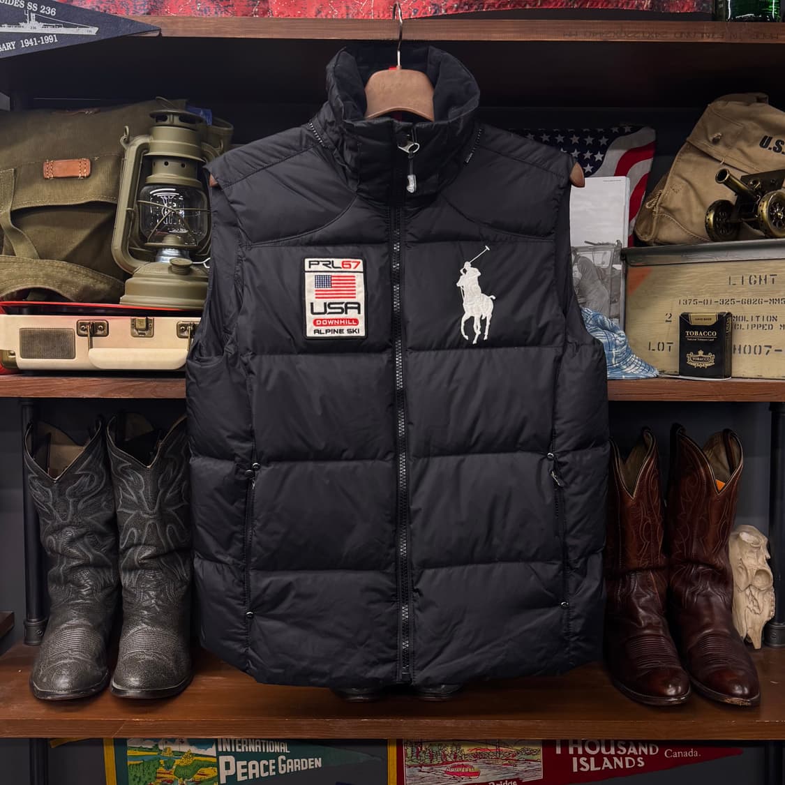 폴로 랄프로렌 스키 RL67 USA 다운힐 아웃도어 패딩 베스트 N228 상품이미지1