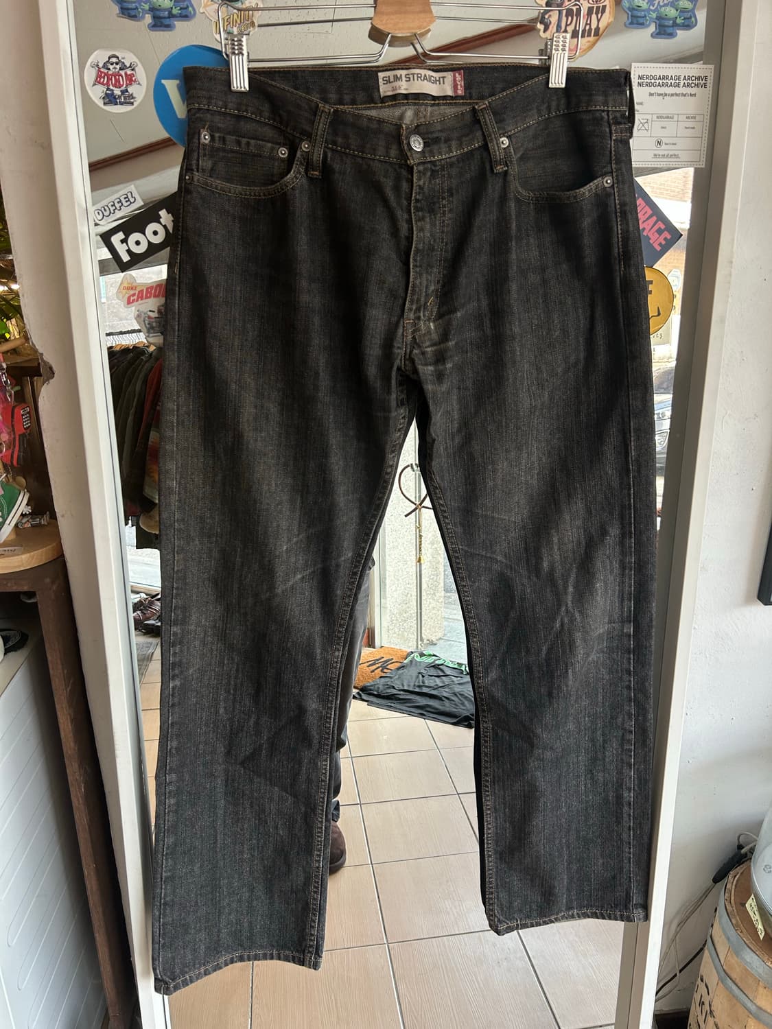 00‘s 리바이스514 블랙진 36in 상품이미지1