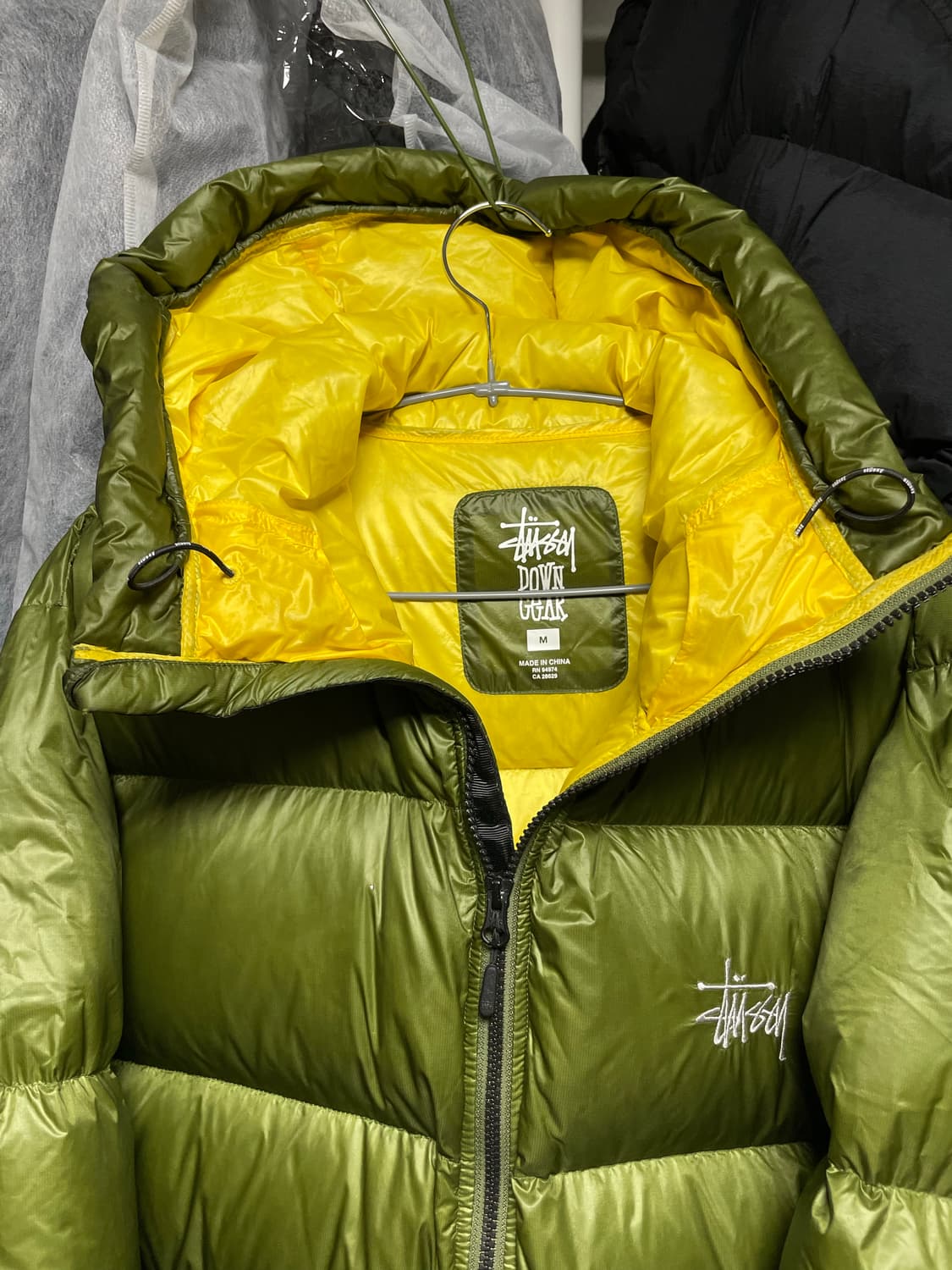 [M사이즈] 스투시 마이크로 립스탑 다운 푸퍼 패딩 자켓 상품이미지5