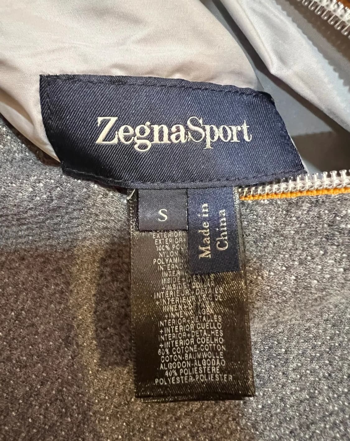 제냐스포츠 남성 그레이 리버서블 양면점퍼 
 상품이미지5