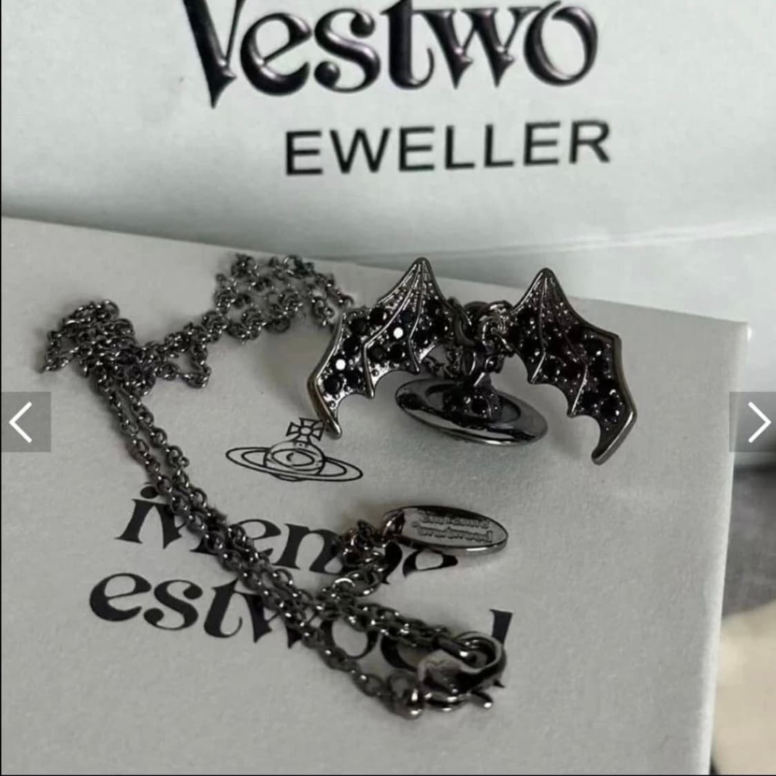 비비안웨스트우드 아카이브 박쥐 날개 orb 팬던트 목걸이 상품이미지4