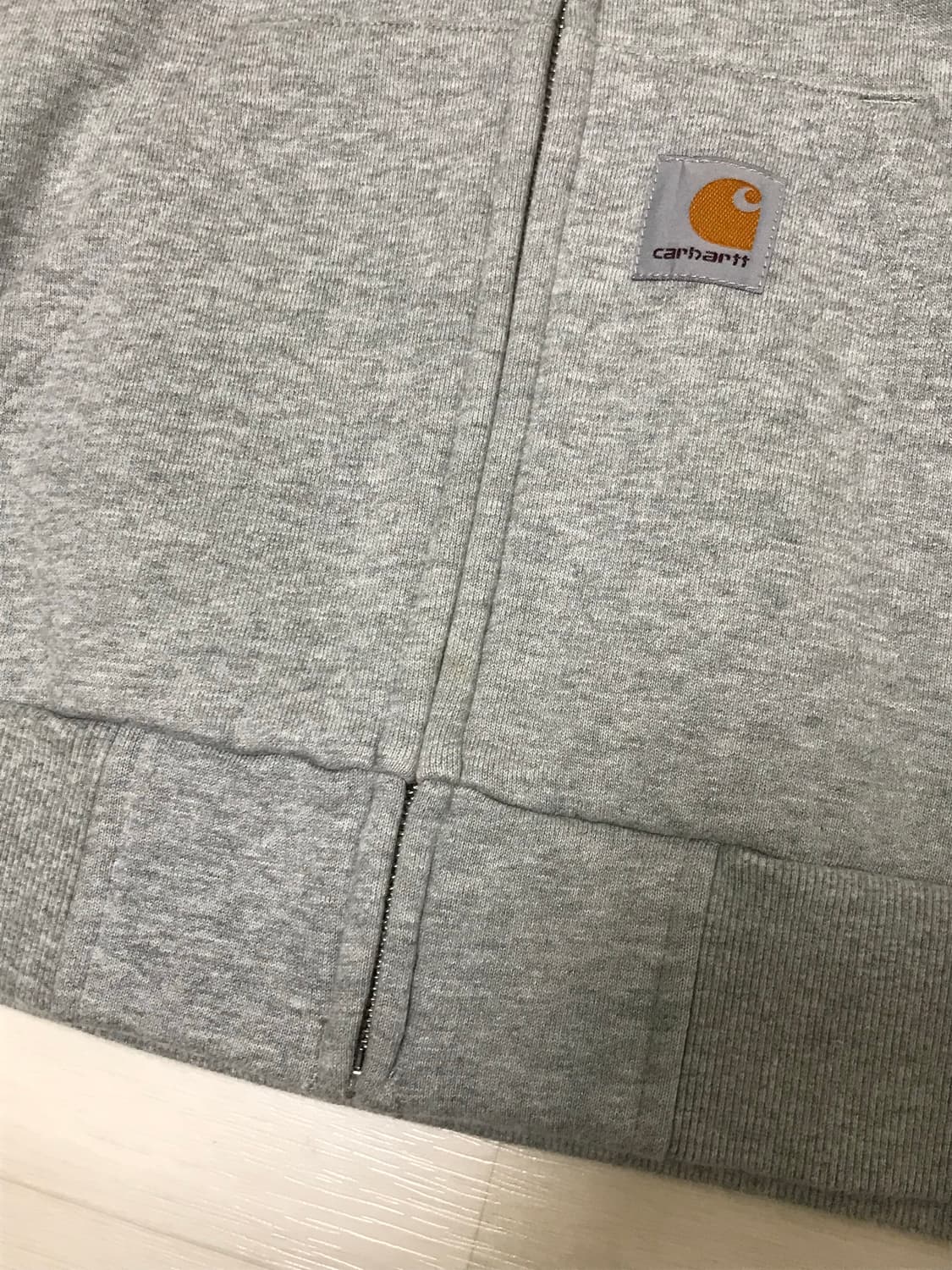 칼하트 기모 후드집업 그레이 S 상품이미지9