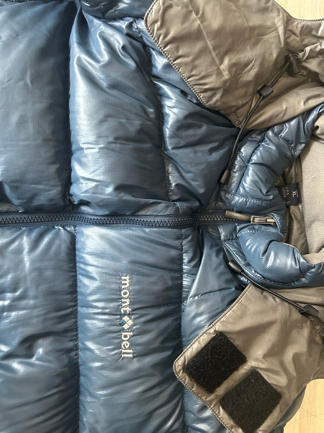 몽벨 알파인 경량패딩 스모키블루 상품이미지5