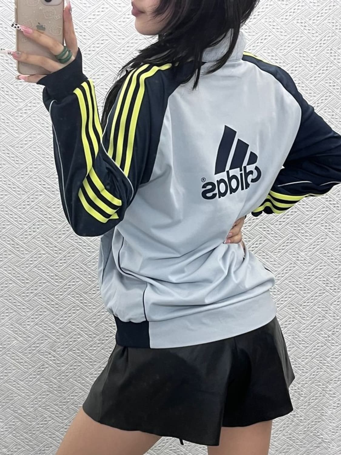 아디다스 올드스쿨 레트로 네온삼선 져지 집업 자켓 L C11170 상품이미지2