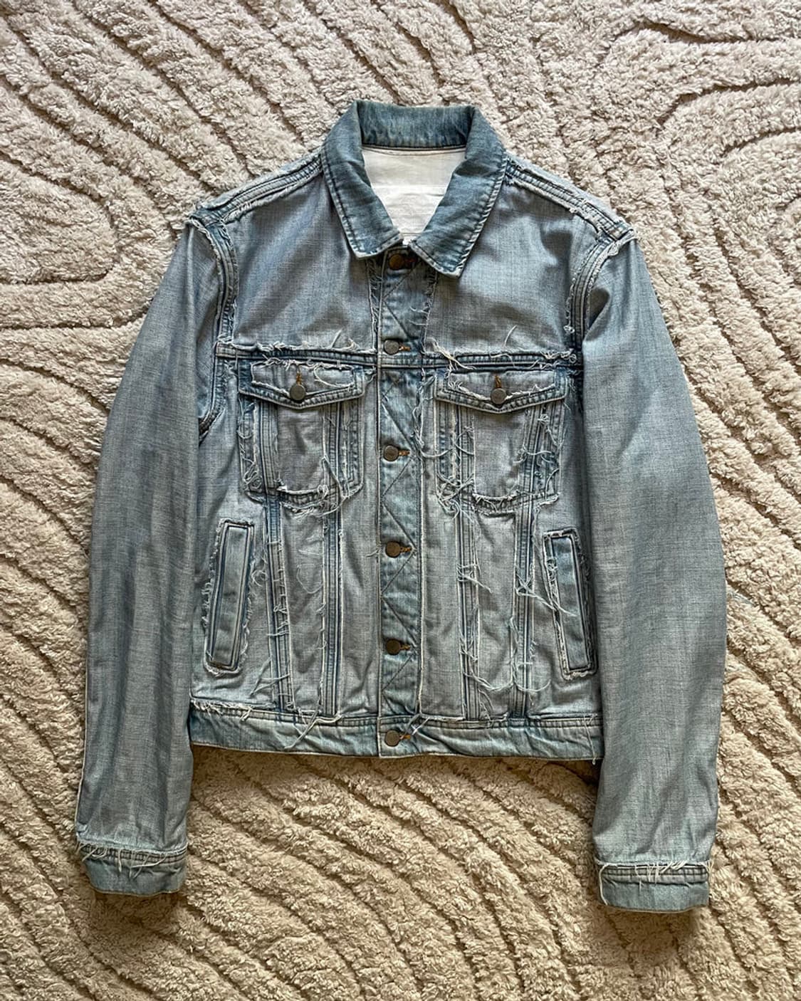 [정품] 메종 마르지엘라 X H&M 리에디션 연청 자켓 M 상품이미지1