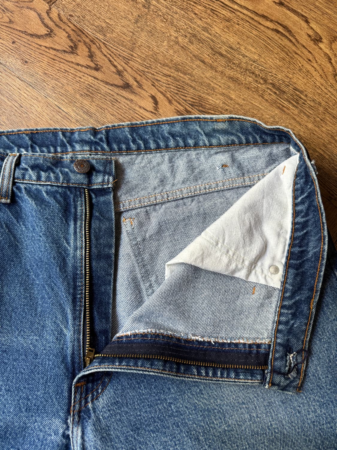 [38]80's 리바이스 USA 오렌지탭 509 스트레이트 데님 팬츠 상품이미지3