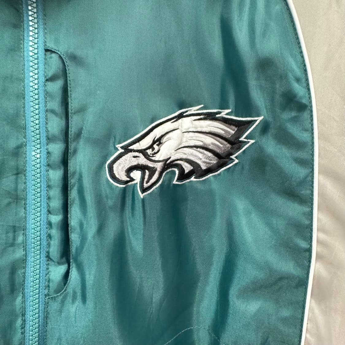00s NFL X 필라델피아 이글스 후드 점퍼 독수리 빅로고 디테일 그린 상품이미지5