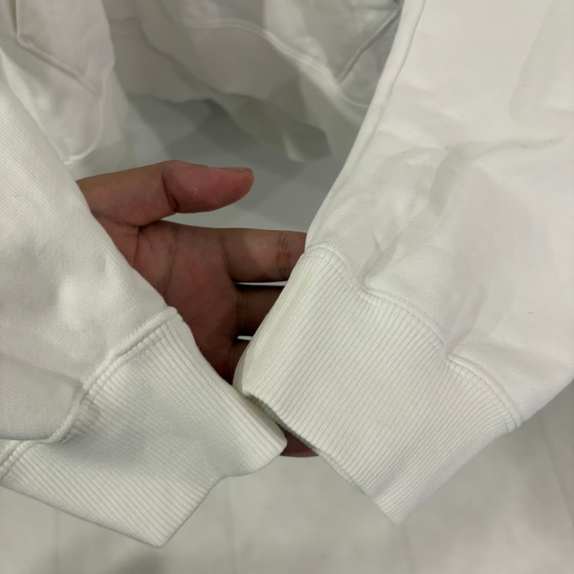 아디다스 화이트 후드티 상품이미지4