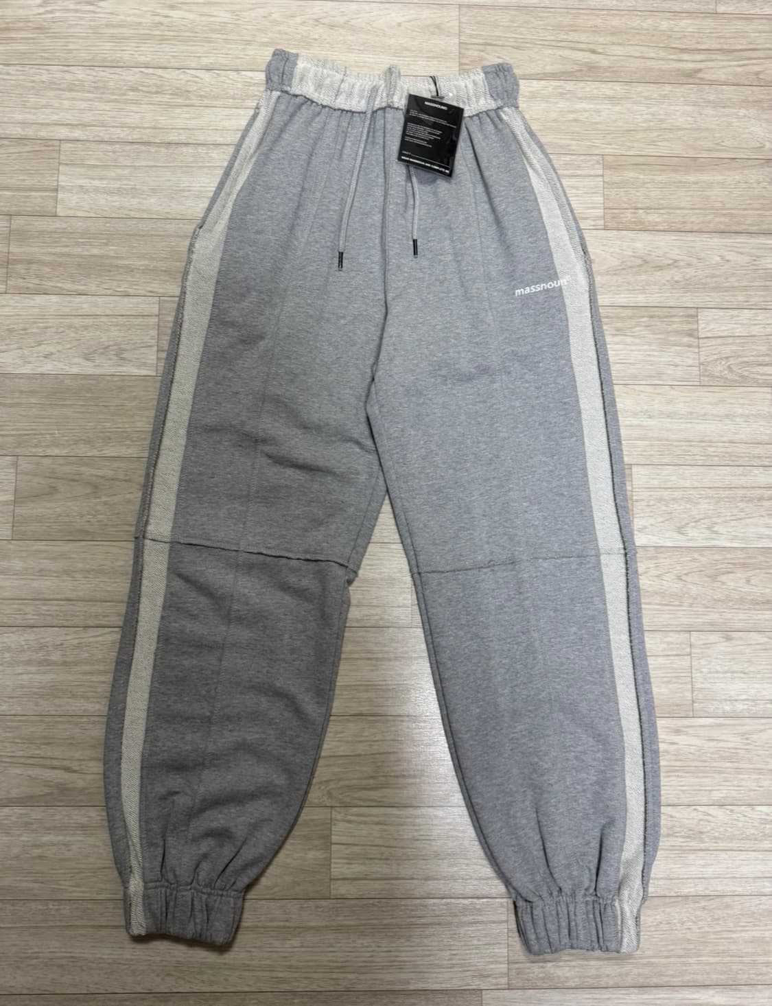 매스노운 리버스 헤비 트레이닝 팬츠 그레이  상품이미지3