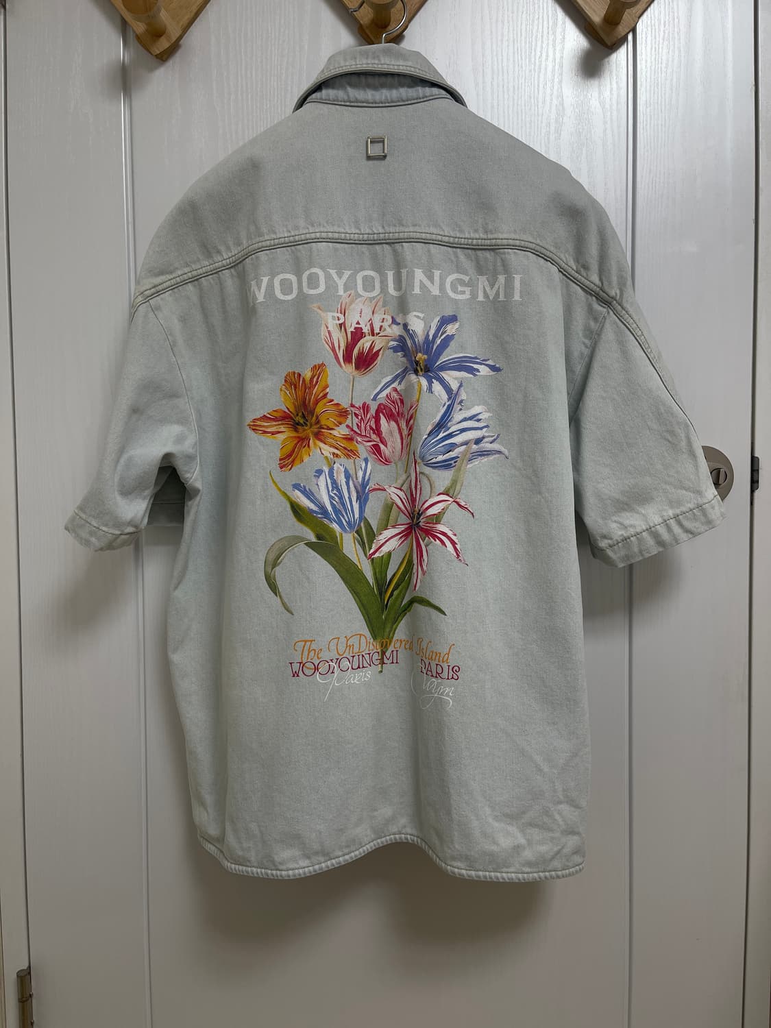 우영미 플라워 데님 셔츠 48 상품이미지2