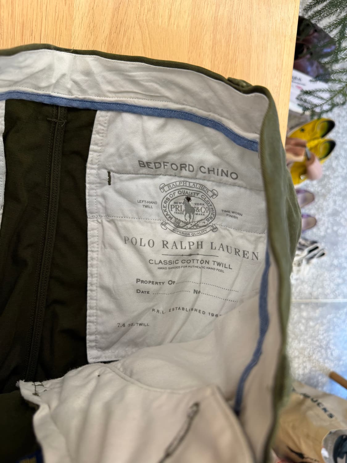 폴로 베드포드 치노 올리브 30 상품이미지3