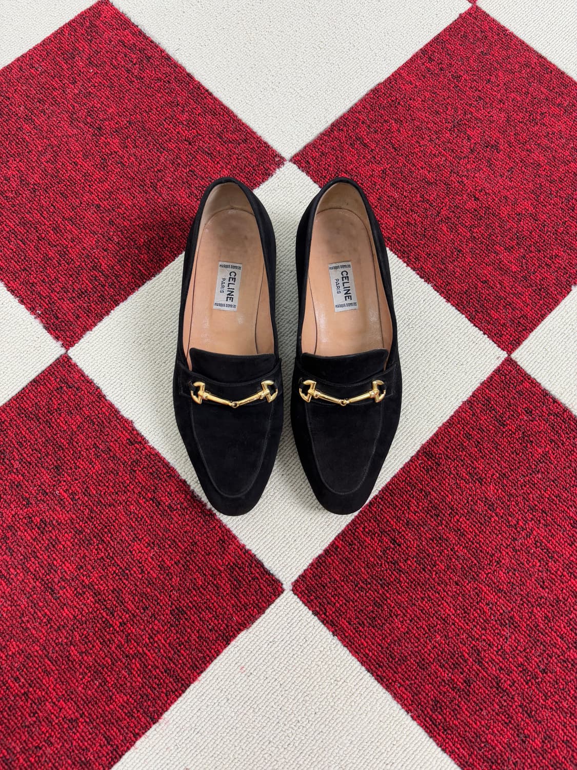 Old CELINE Dark brown Suede Rofer 상품이미지1