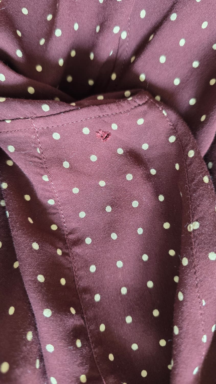 셀린느 버건디 도트 셔츠 상품이미지6