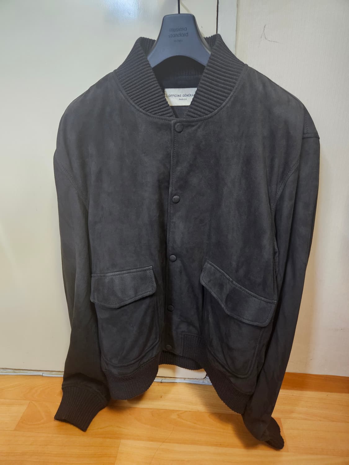 105 XL) 오피신 제네랄 염소가죽 고트스킨 스웨이드 A-2 블루종 상품이미지1