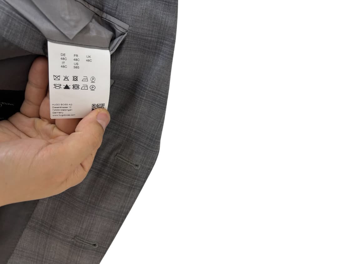 휴고보스 블랙라벨 트라발도 토냐 체크 블레이저 상품이미지5