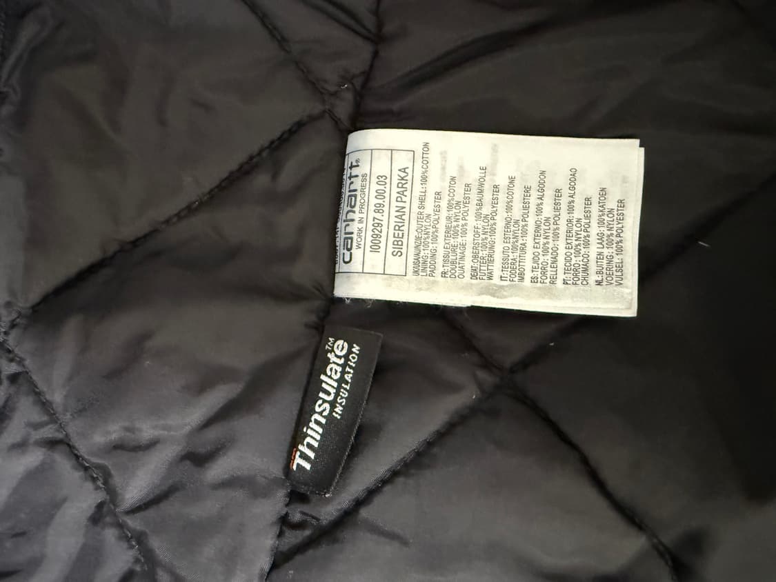 칼하트 블랙 시베리안 파카 상품이미지5