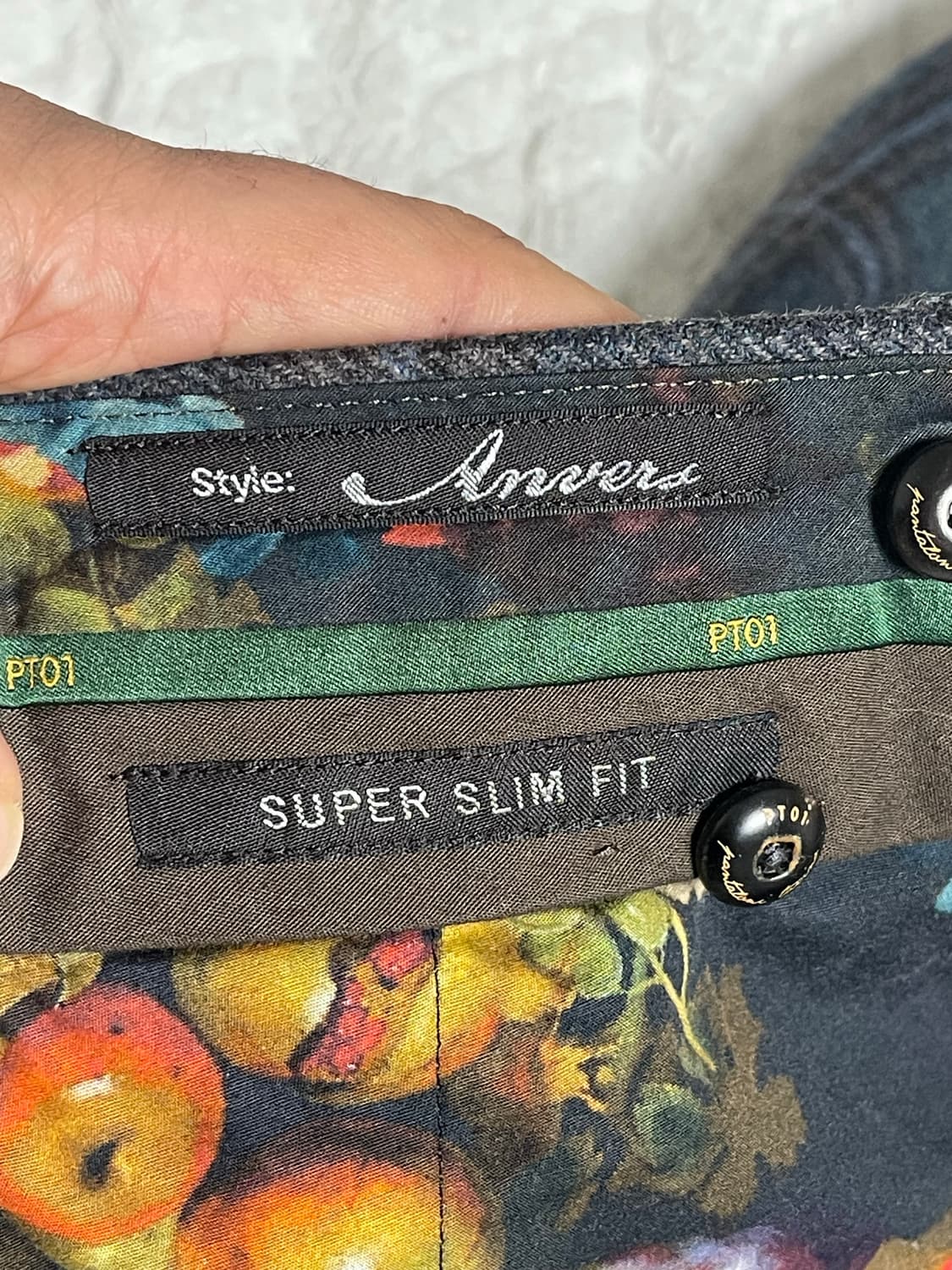 PT01(피티제로우노)Anvers super 120's울100체크팬츠50 상품이미지7