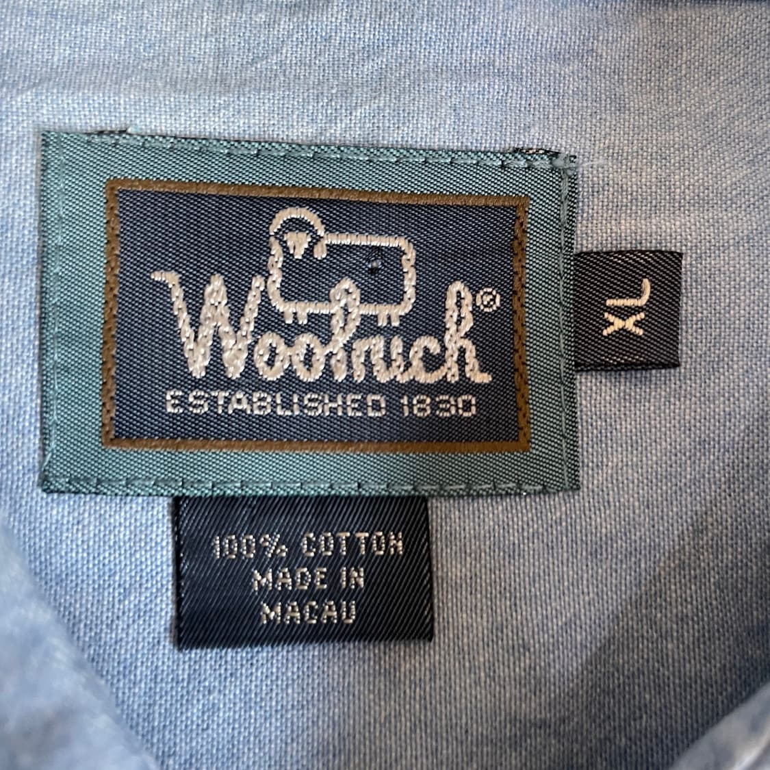 울리치 투포켓 연청 데님 반팔 셔츠 XL 상품이미지4