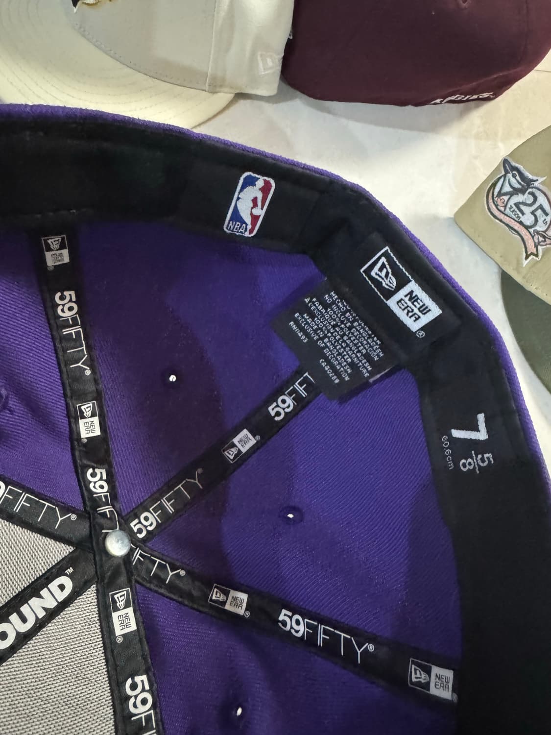 뉴에라 NBA 레이커스 컴파운드 7 5/8 미시착 처분  상품이미지4