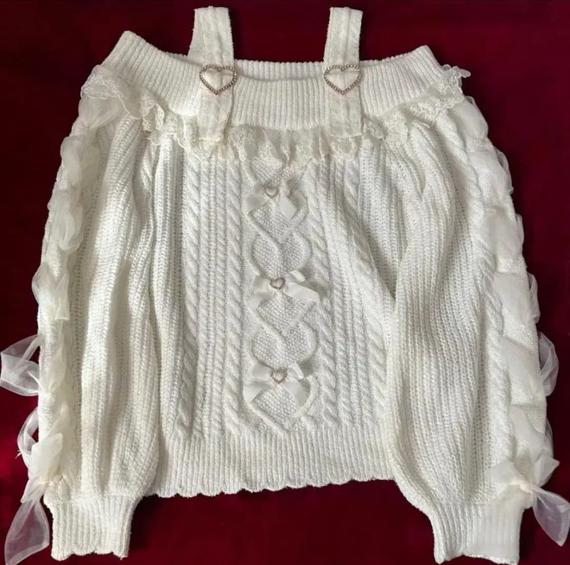 리즈리사 오프숄더 니트 달천깔 로걀 상품이미지1