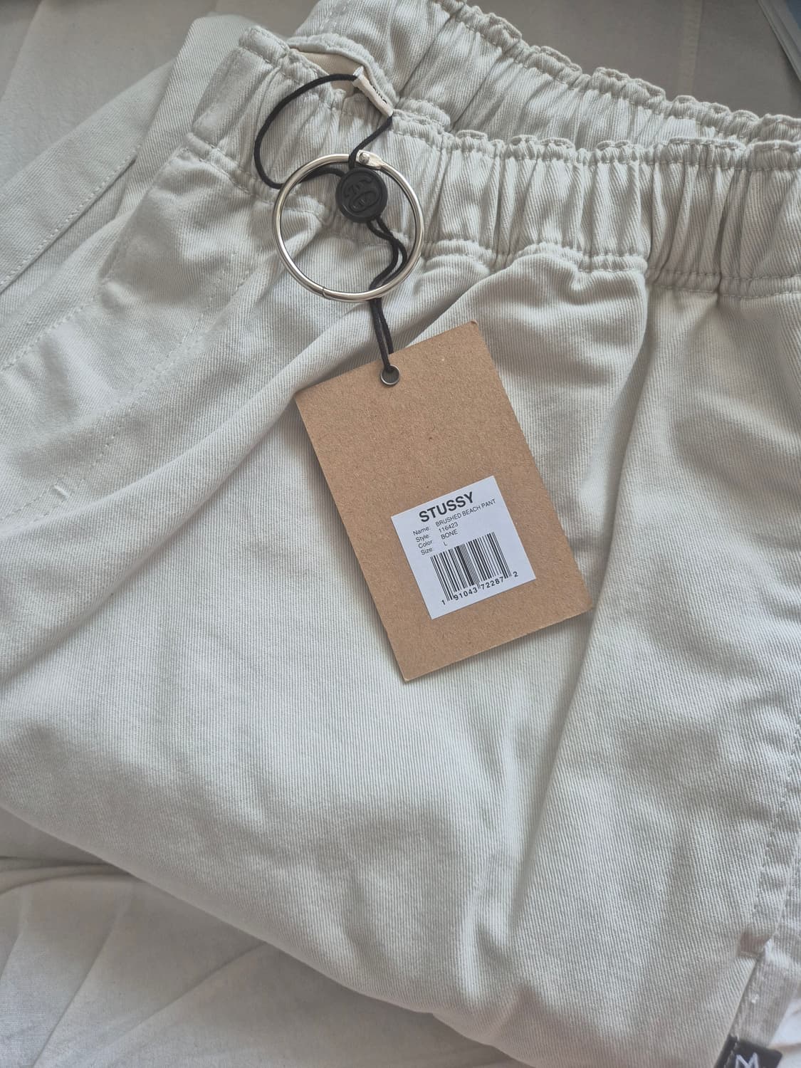 Stussy Brushed Beach Pant bone L사이즈 상품이미지7