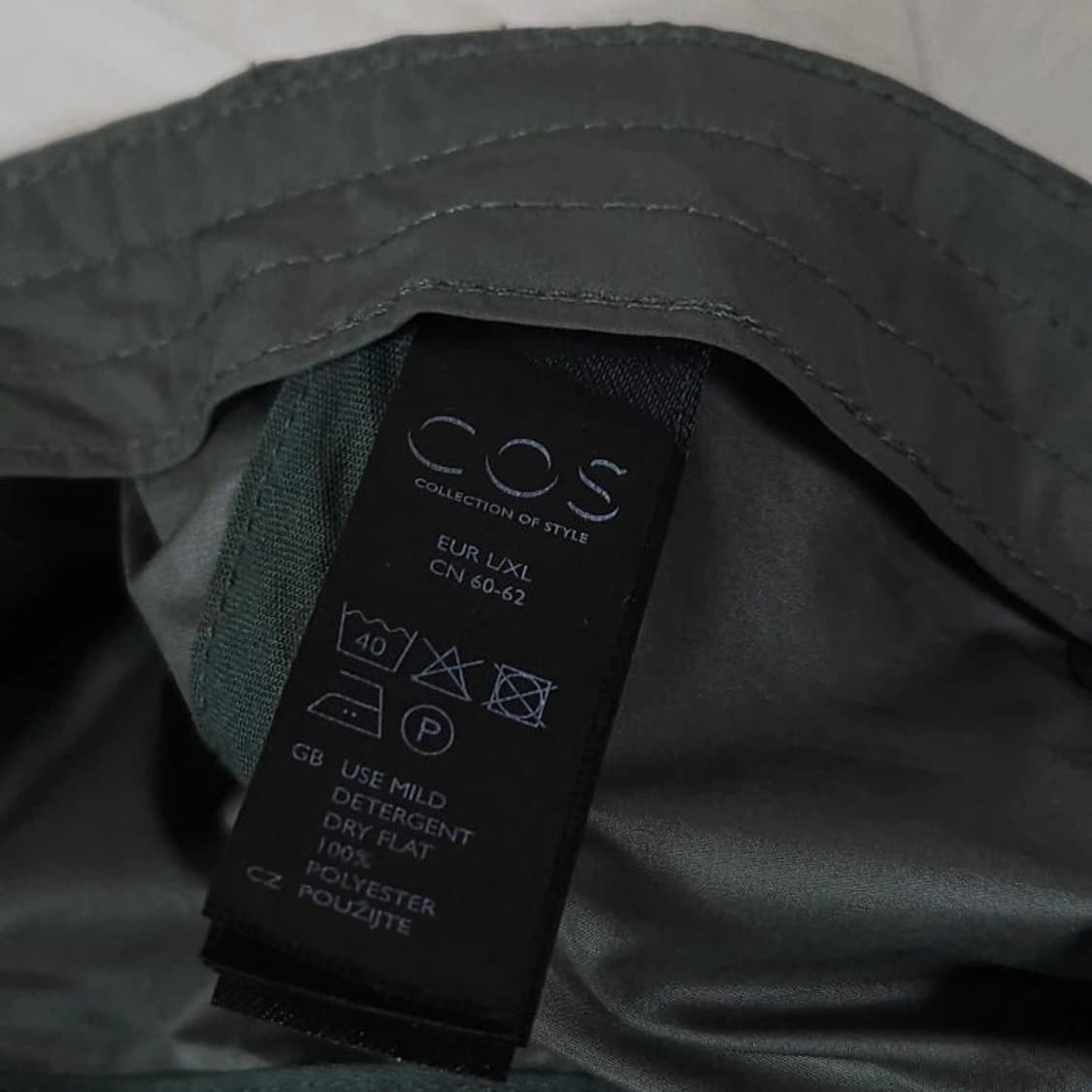 free)COS 코스 폴리 캡모자 카키 상품이미지5