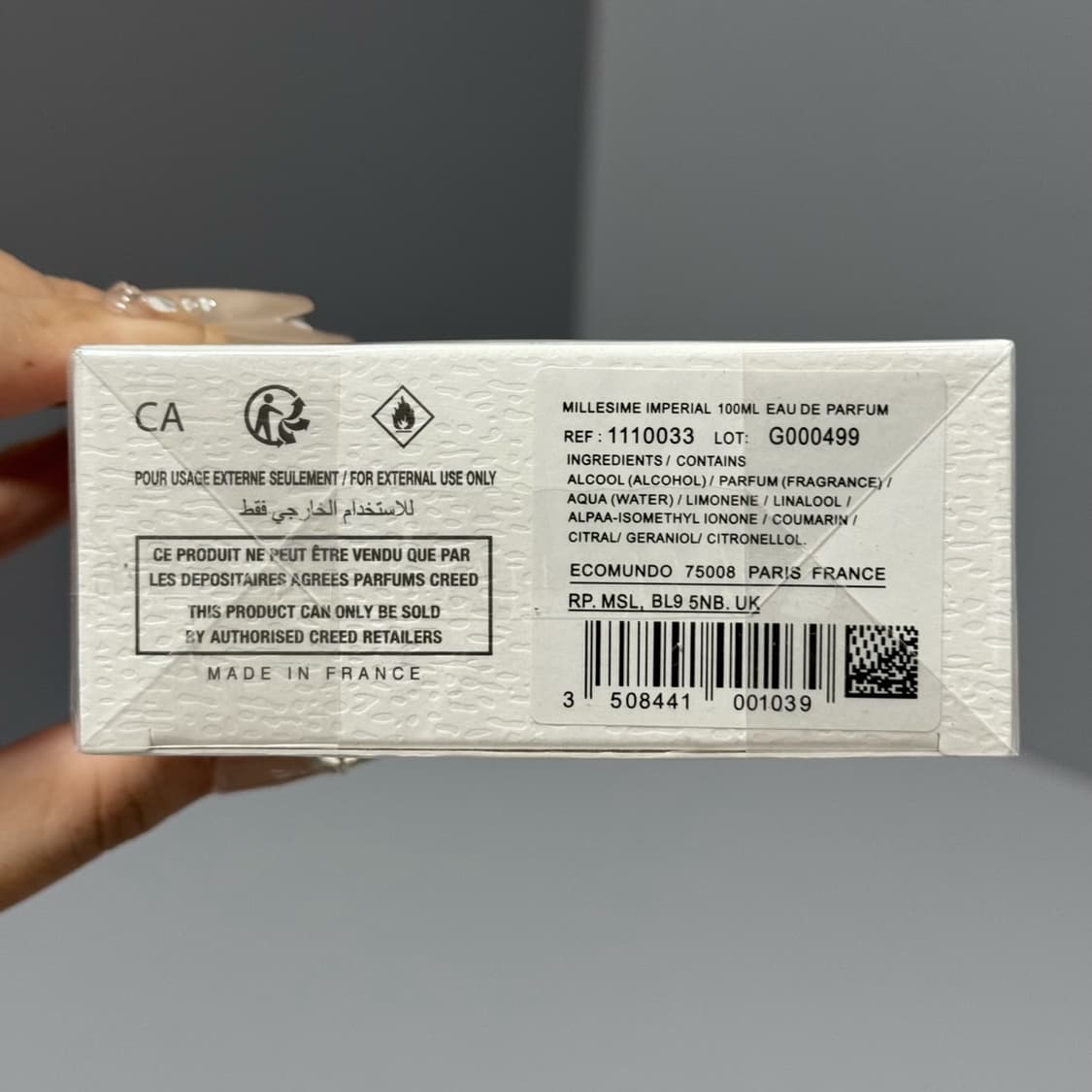 크리드 밀레지 엥페리알 향수 100ml 상품이미지3