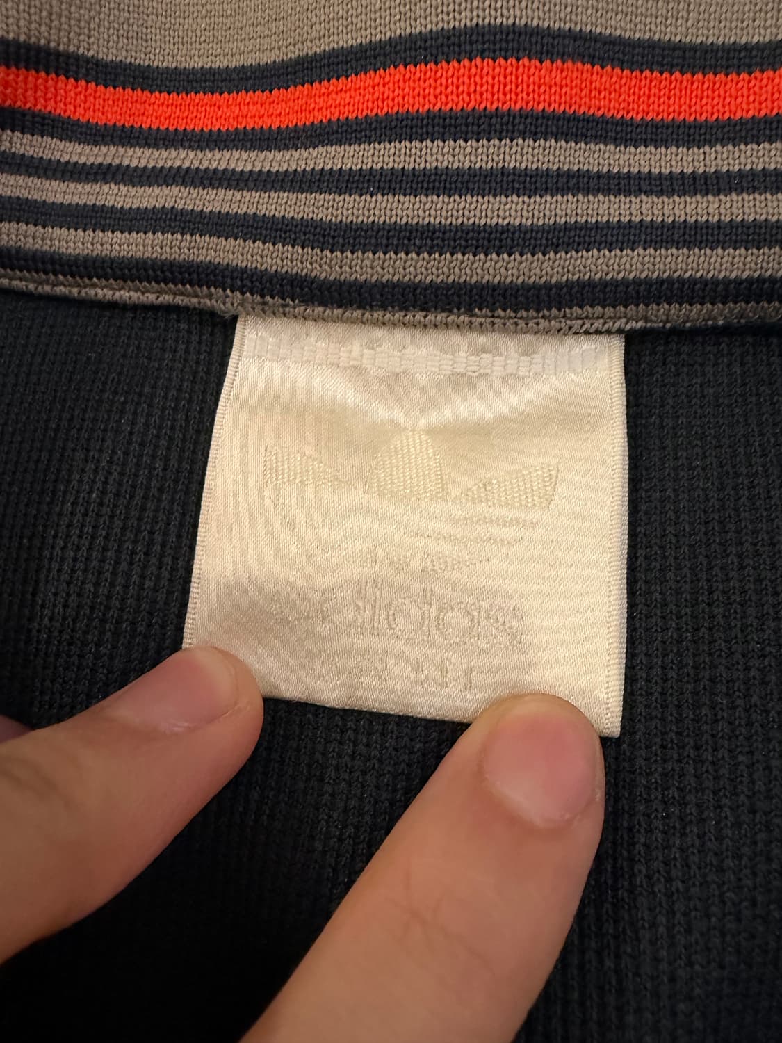 80s 아디다스 대대장 멀티컬러 져지 챠콜 그레이 상품이미지6