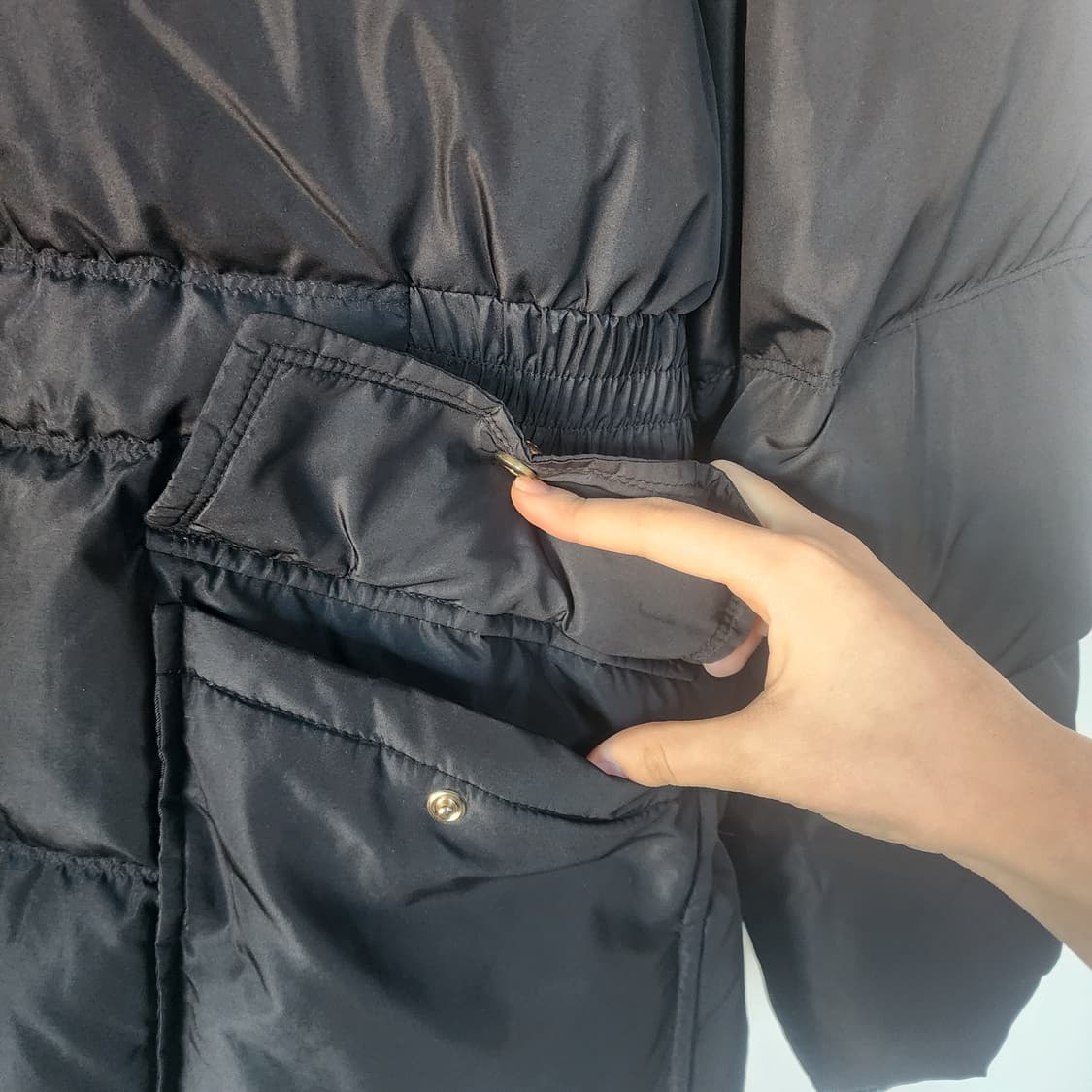 칼라거펠트 여성 블랙 패딩 점퍼 상품이미지4