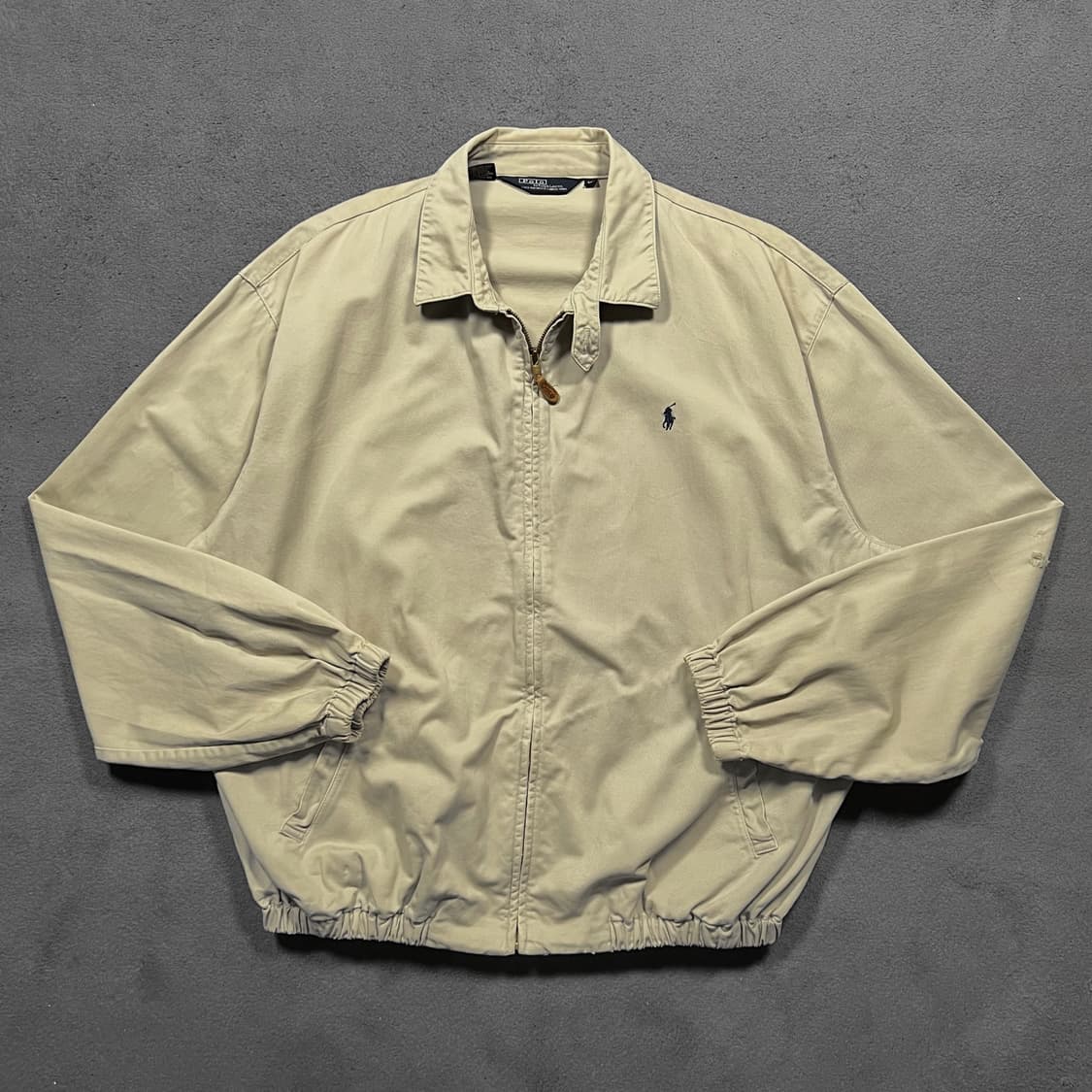 90's 폴로 베이지 스윙톱 블루종 자켓 상품이미지1