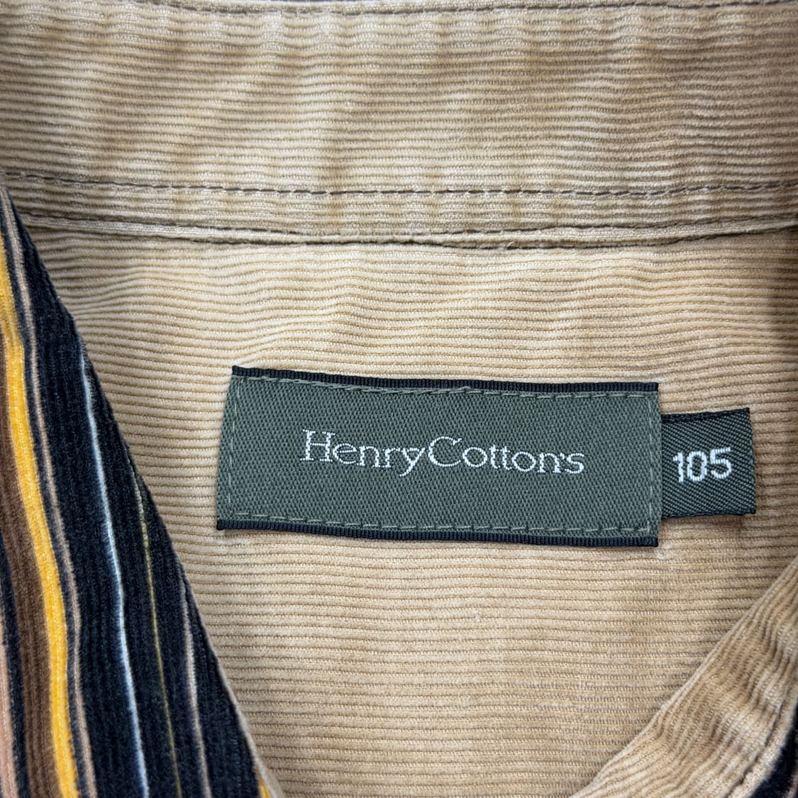 헨리코튼 스트라이프 셔츠 남방 XL 상품이미지4