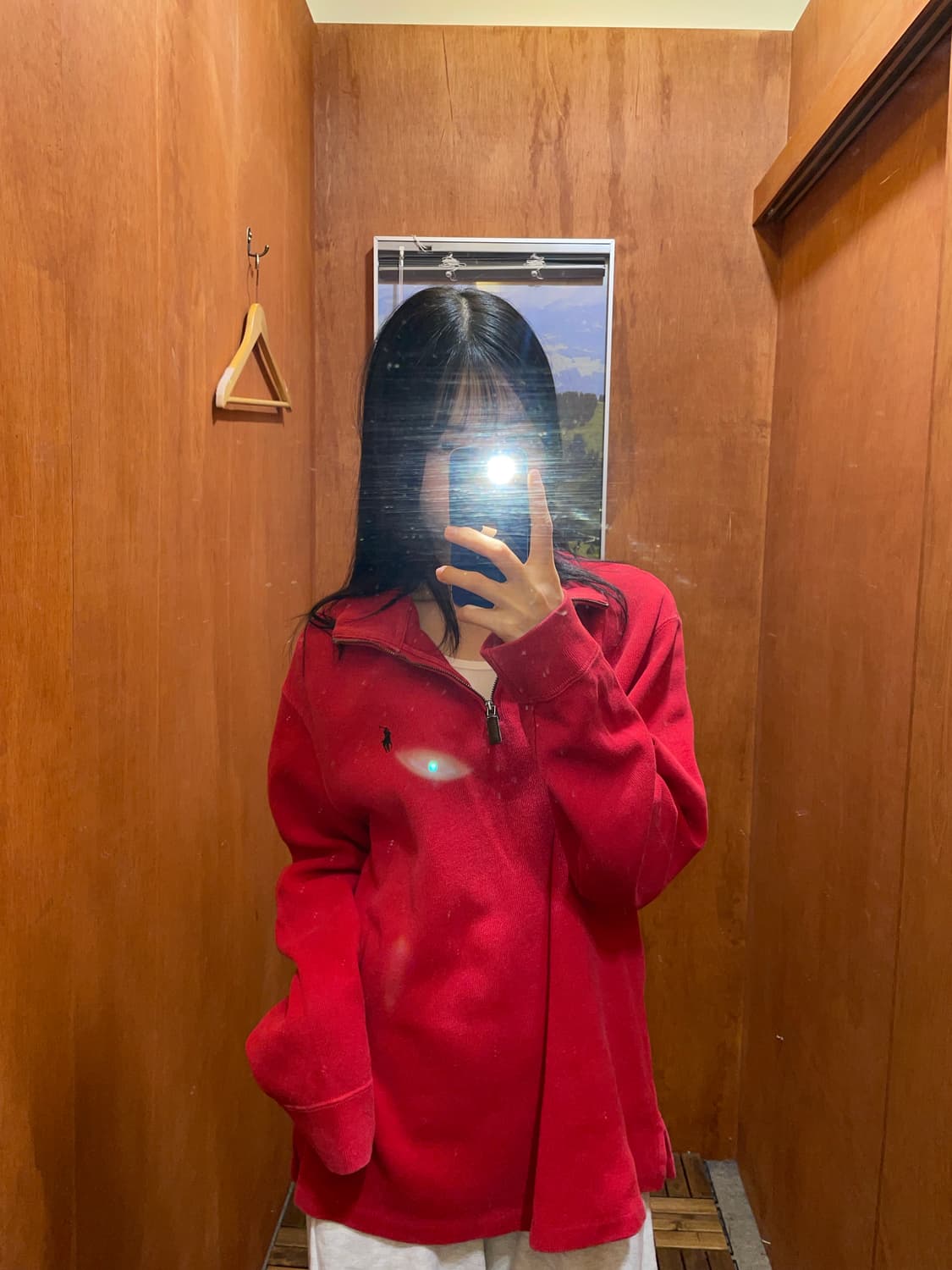 (L) POLO 폴로 랄프로렌 반집업 스웻셔츠 맨투맨 상품이미지1