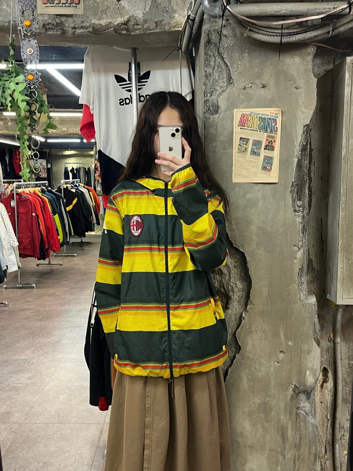 아디다스 AC밀란 바람막이 그린 XL #csz1769 상품이미지2