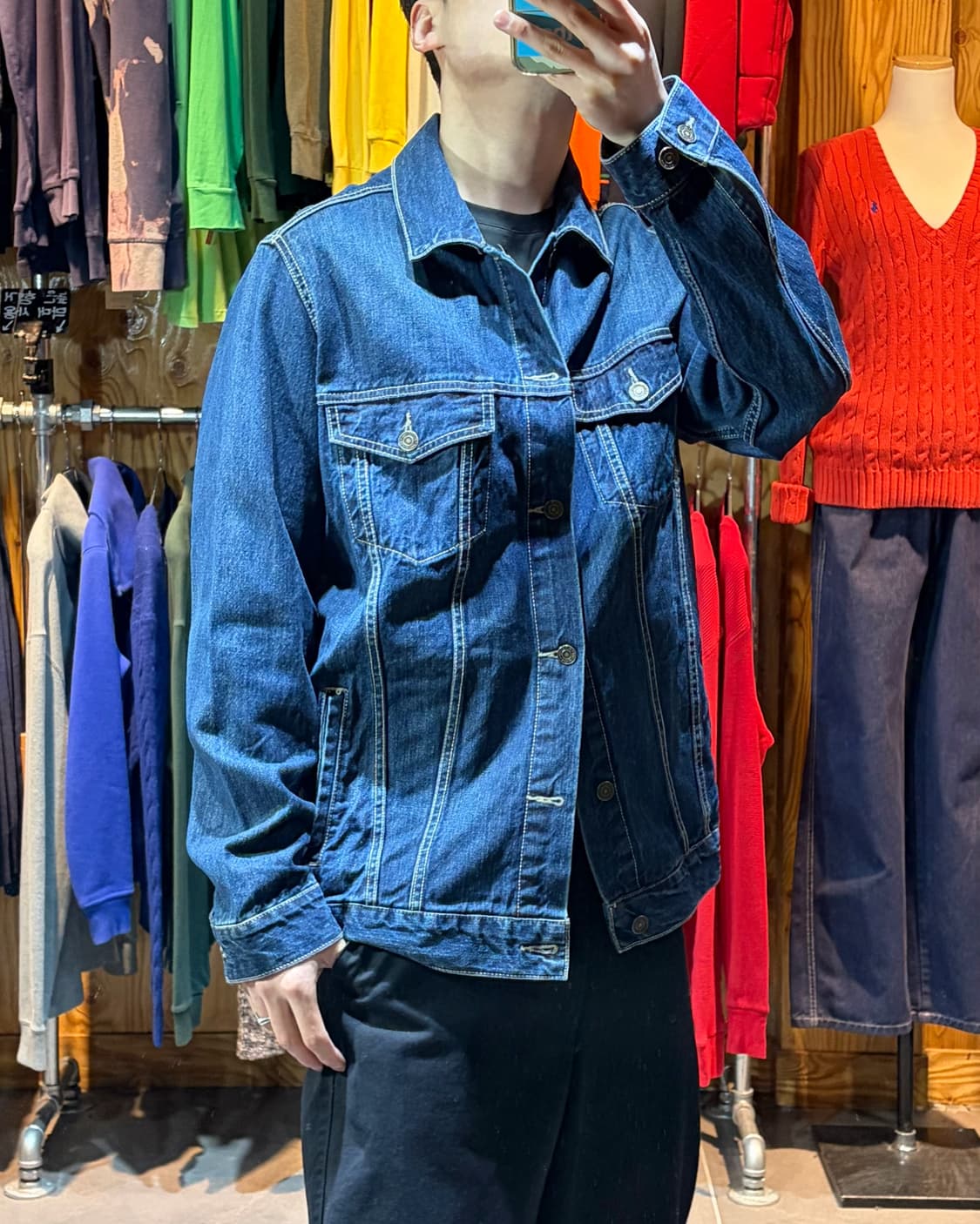 XL 디키즈 투포켓 진청 데님자켓 상품이미지1