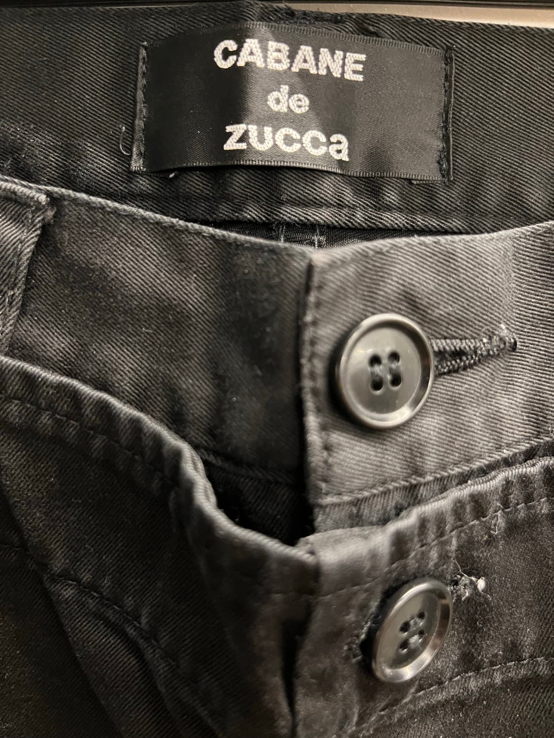 CABANE de ZUCCA 팬츠 블랙 상품이미지3