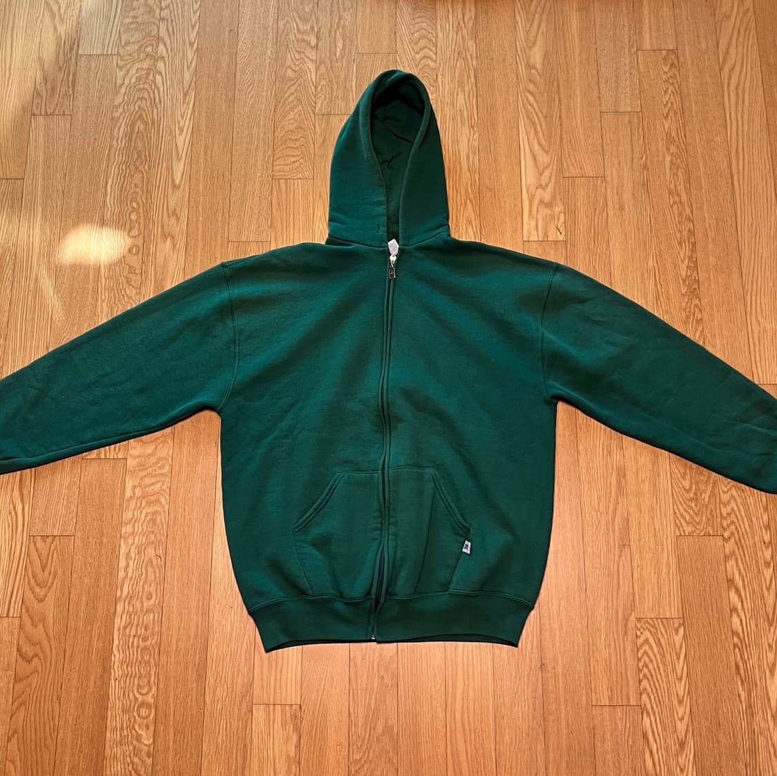 [XL] 90s USA 빈티지 러셀 후드집업 그린 상품이미지1