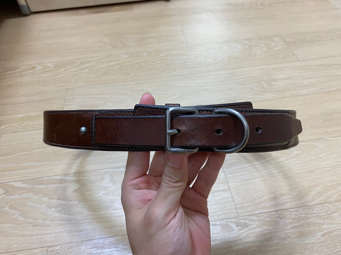 프라다 브라운 벨트  상품이미지4