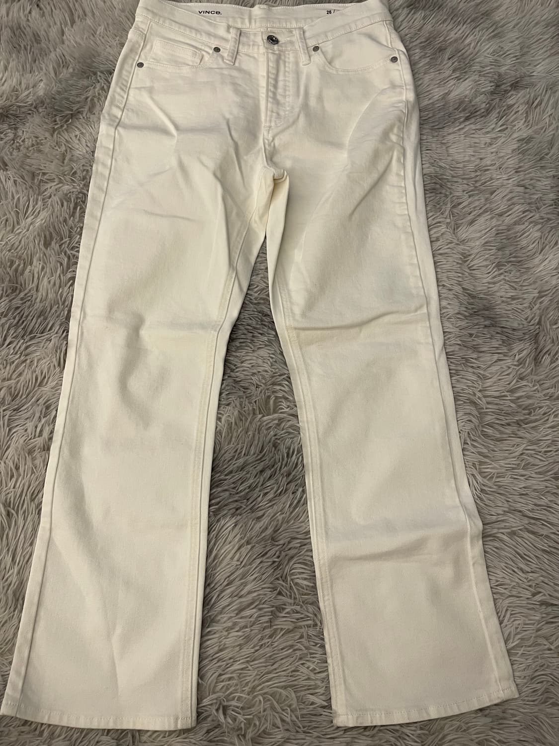 빈스 아이보리 데님 부츠컷 팬츠 청바지 상품이미지1