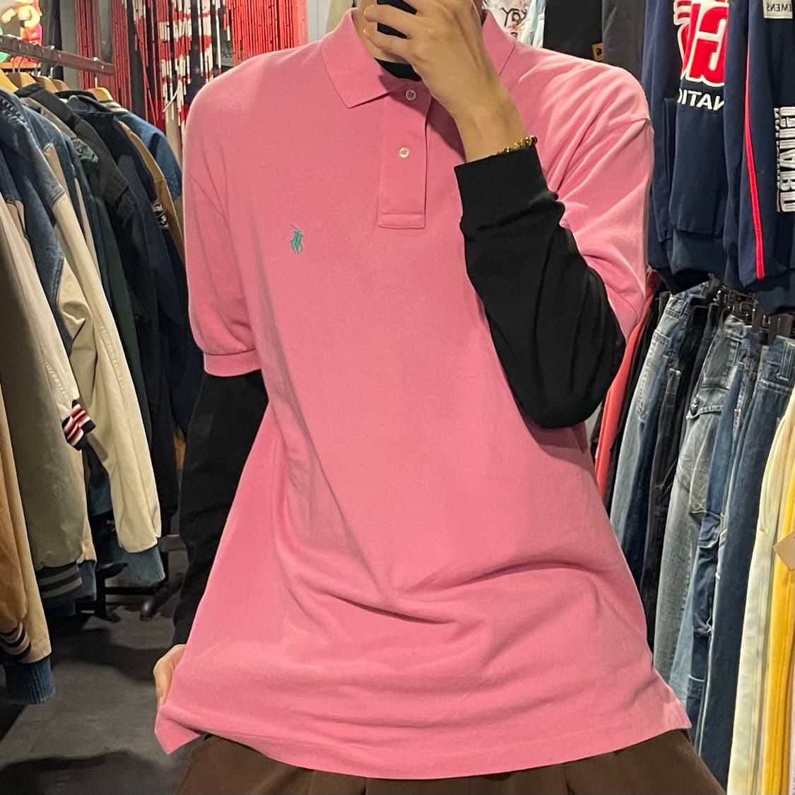 [IM] Polo 폴로 핑크 카라 반팔 상품이미지2