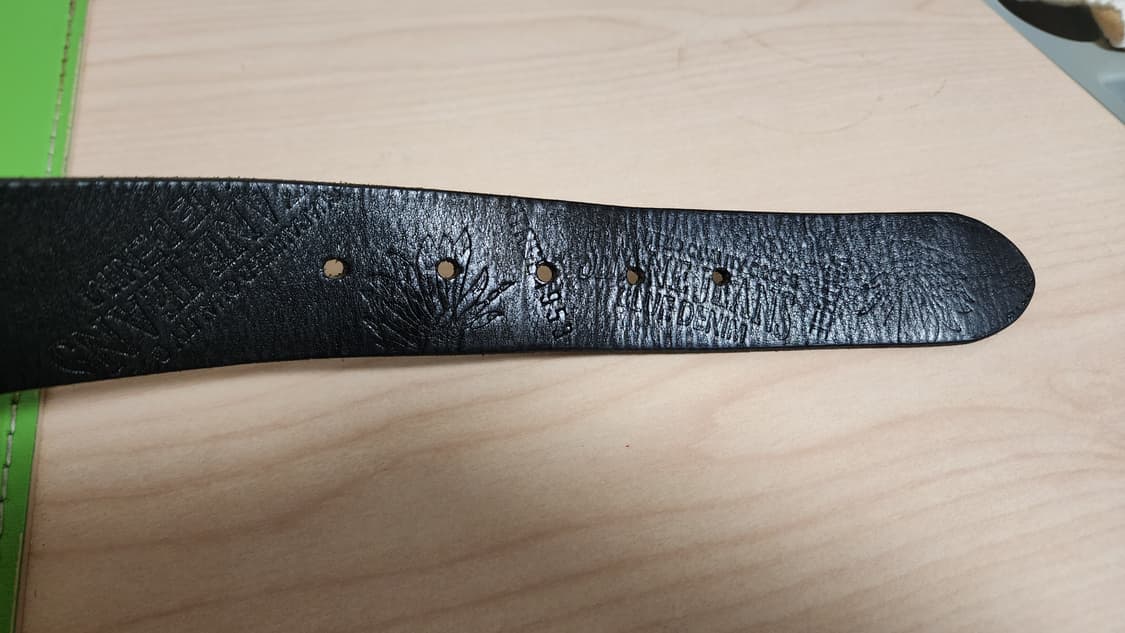 빈티지 황동징 통가죽 벨트 상품이미지5