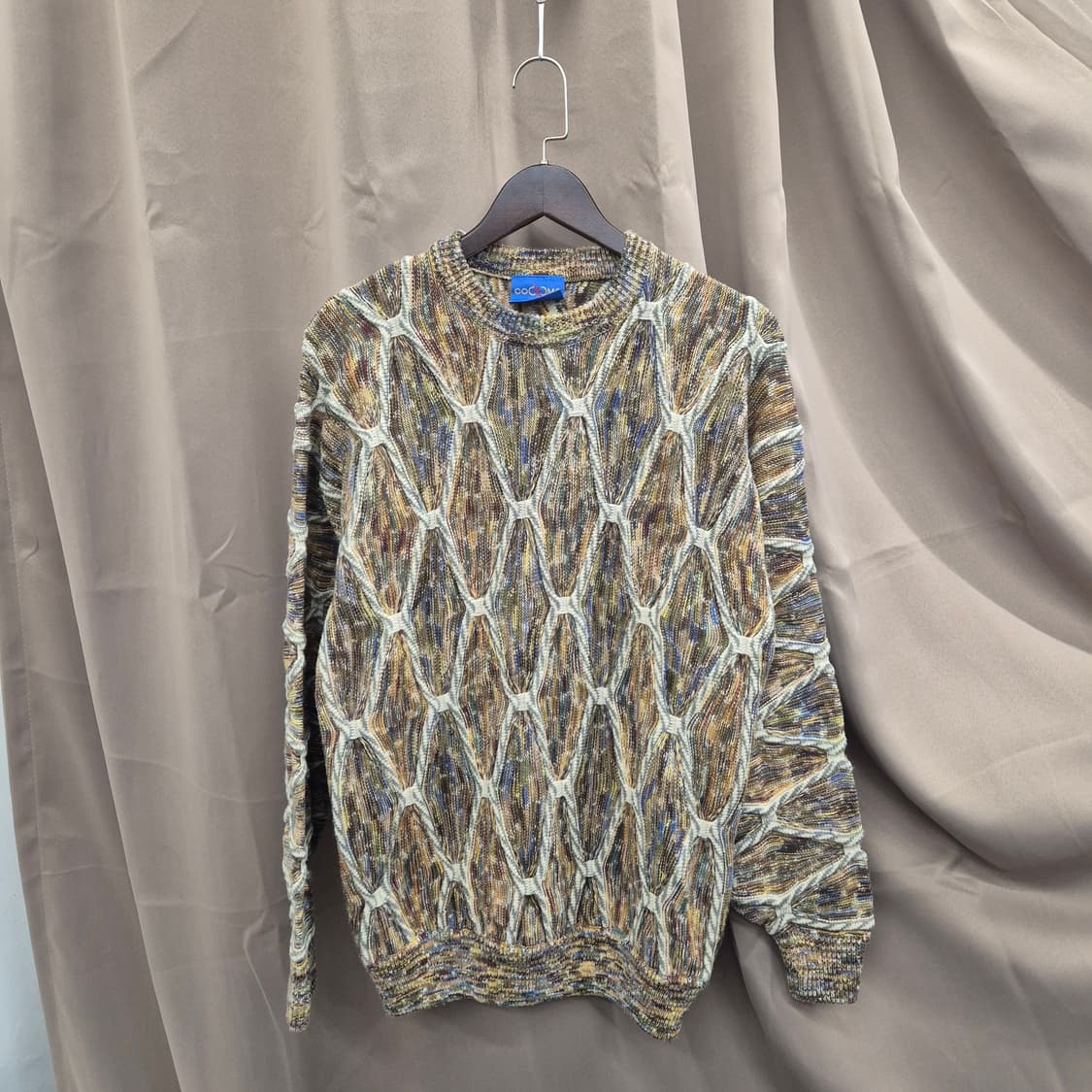 코코모 쿠지 스타일 니트 스웨터 상품이미지1