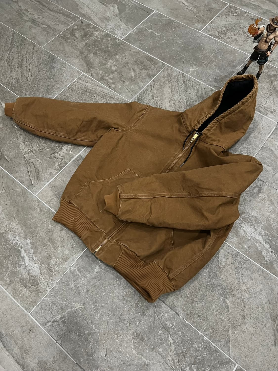 (L)칼하트 덕 액티브 후드자켓 J130 211(BRN) 칼하트브라운 상품이미지6