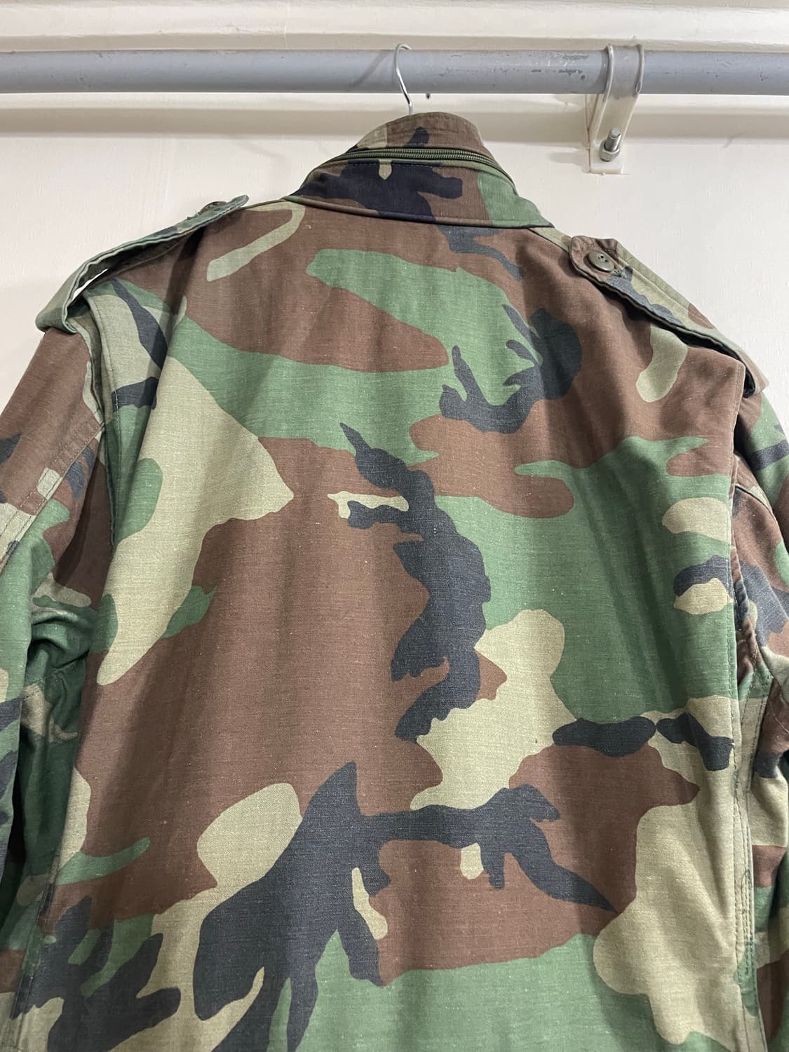 80s 미군 오리지널 M65 우드랜드 필드 자켓 SR 상품이미지5