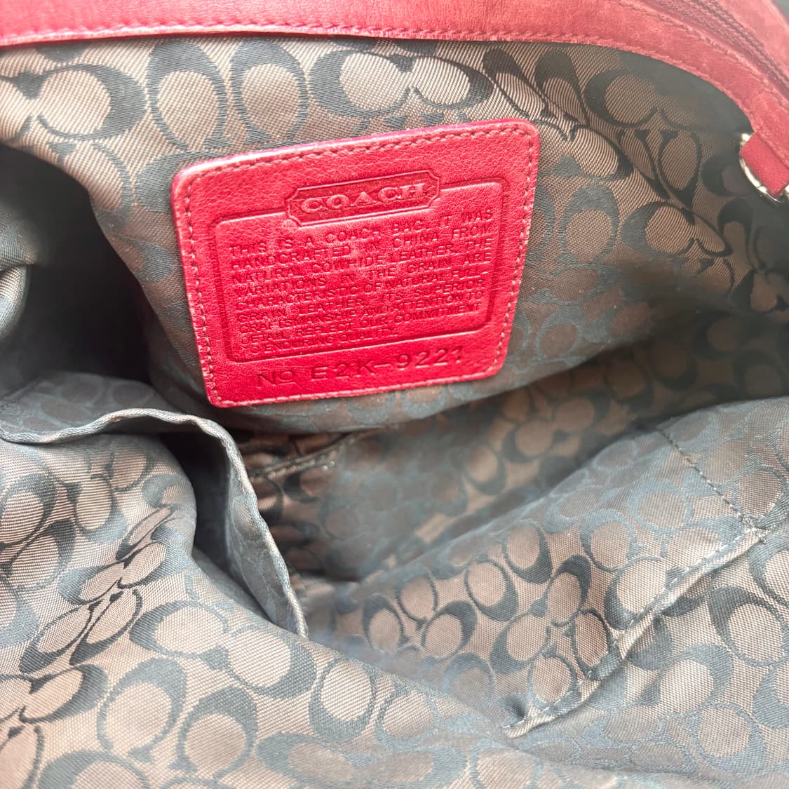 Coach ergo hobo 9221 코치 02년 에르고 호보 y2k  상품이미지3